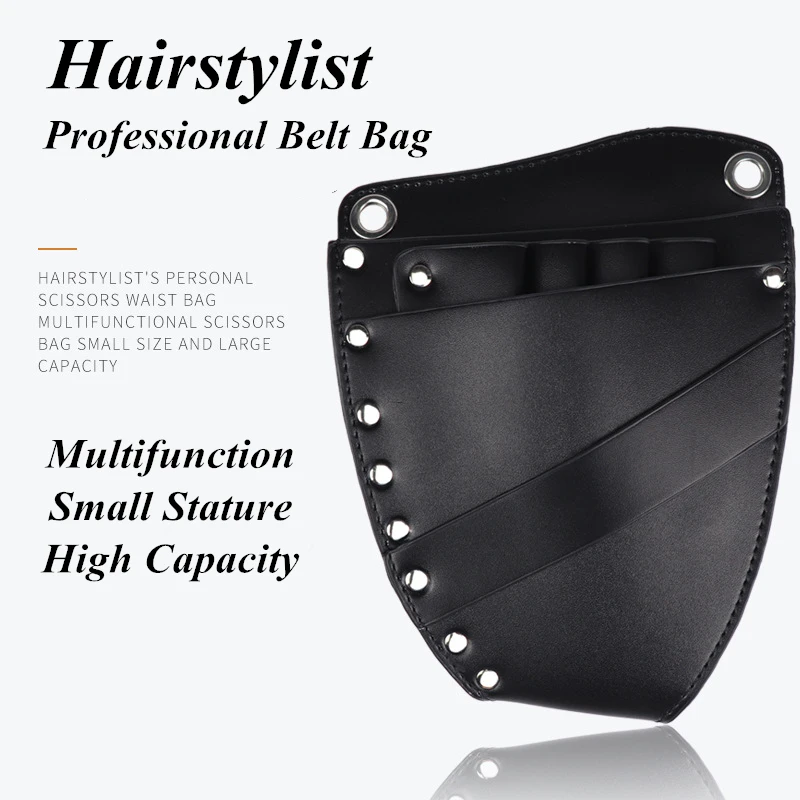 

Professional Barber Salon Scissors Pouch Bag Waist Pack Hairdressing Tool PU Leather Barber Tools Holder Case Belt G0720