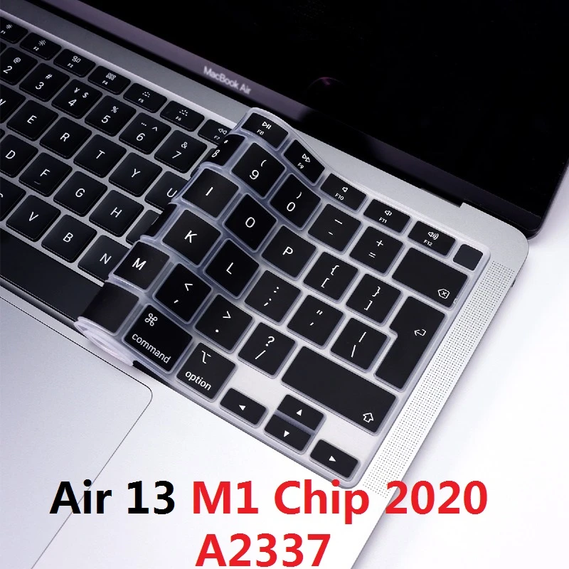 EU Layout Keyboard Protector for Macbook Air 13 2020 M1 Chip A2337 Keyboard Cover Silicon For Macbook Air M1 Chip A2337 Skin laptop bag for women