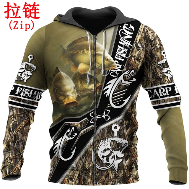 Carp fishing hoodies sale Clearance