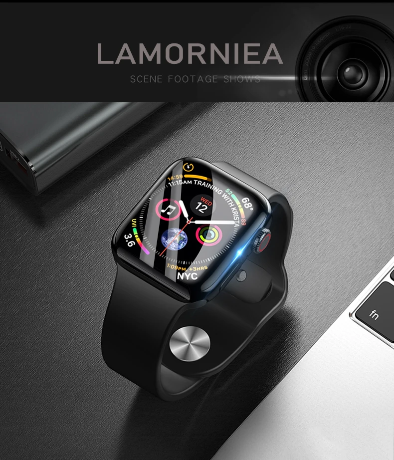 Защитная пленка для Apple Watch 38 мм 42 м 40 мм 44 мм Nano Liquid Full Glue из закаленного стекла для i Watch 5 4 3 2 серии