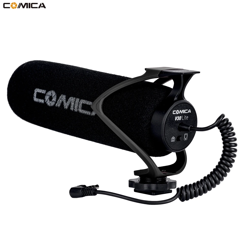 Comica CVM V30 Lite видео Запись микрофон на камеру/телефон для Canon Nikon Sony DSLR видеокамера
