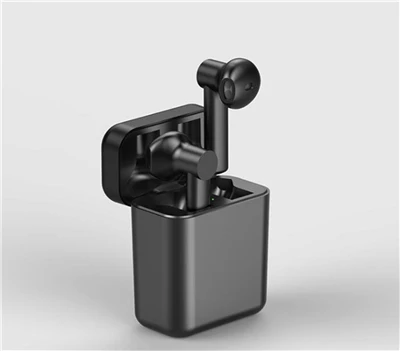 Black Lyenn D6 Bluetooth 5,0 TWS наушники с сенсорным управлением Siri вызов в ухо наушники HIFI Спортивная гарнитура с микрофоном зарядная коробка для iPhone - Цвет: Black