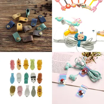 

1/2PCS Cute Cartoon Cable Protector Desk Organizer USB Charging Data Line Cord Protector Case Cable Winder Cover