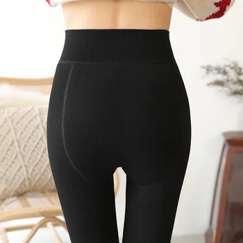 

New Fashion High Waist Autumn And Winter Women Pants High Elasticity And Quality Thickening Pants Tight Type Pencil Pants warm