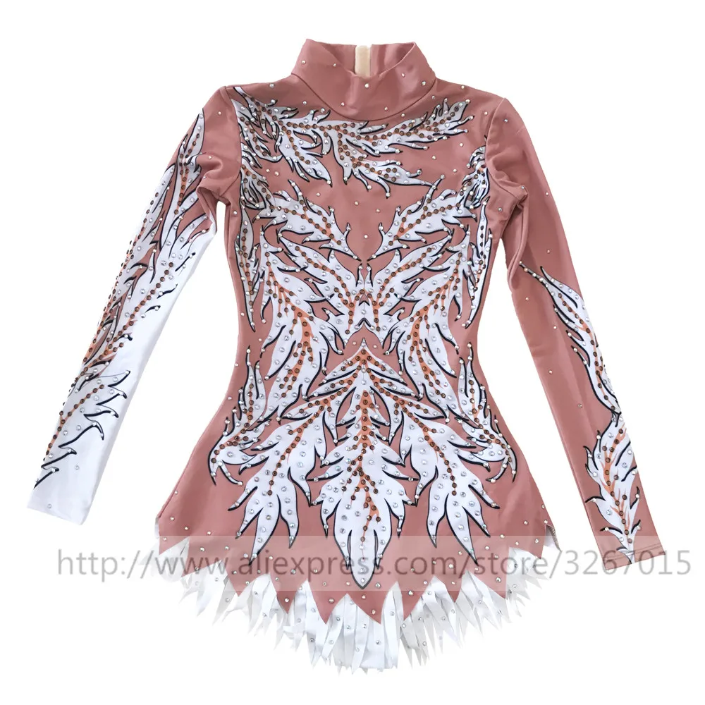 LIUHUO Figure Skating Dress Women's Girls' Ice Performance Rhythmic Gymnastics Competition Dance Leotard Costume White Ballet