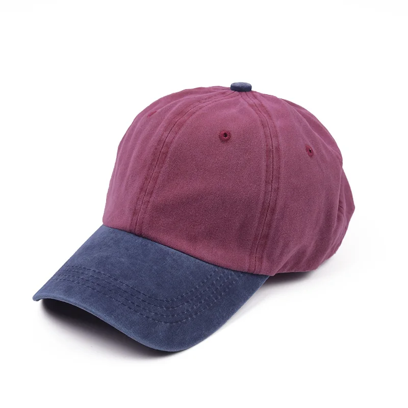 Custom Logo for Woman Vintage Plain Baseball Cap Washed Cotton Distressed Dad Hats Outdoor Unisex Sport Adjustable Snapback Hat 4