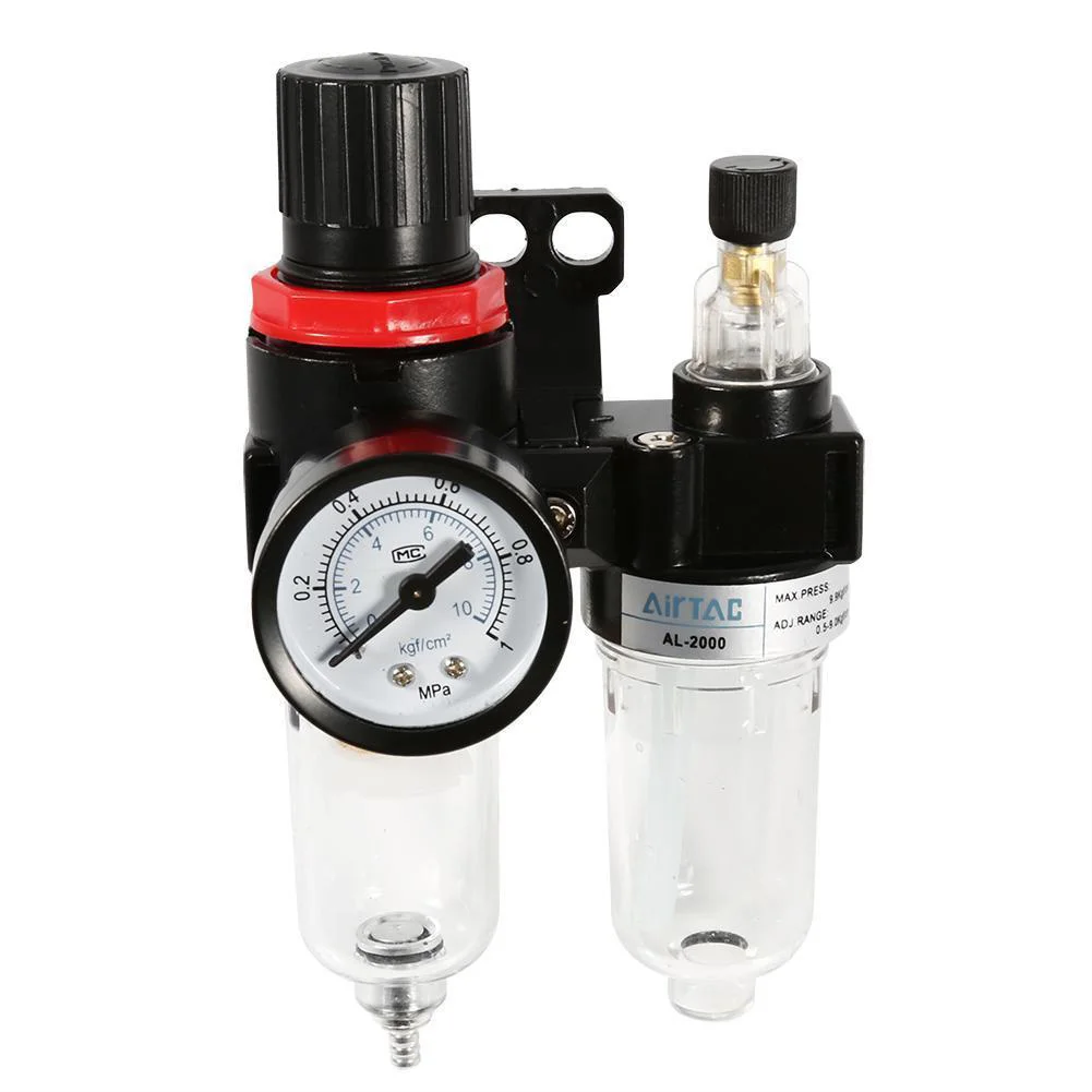 

Filter Lubricator Pressure Oil Water Separator Moisture Airbrush Compressor Air Trap Regulator