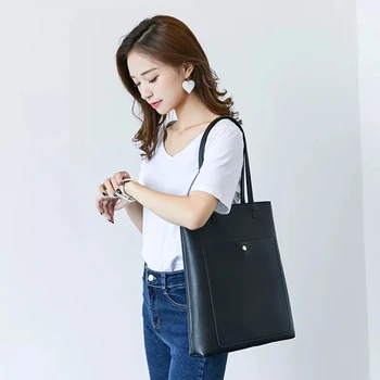 

Gryan female bag 2020 new Korean version of the simple solid color tote bag large capacity shoulder bag shopping bag