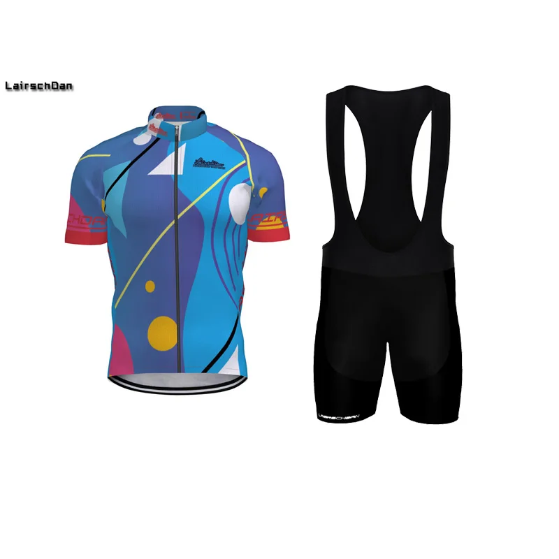 SPTGRVO LairschDan синяя велосипедная майка короткий комплект женский мужской mtb