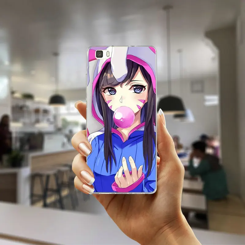 Picture 1 Чехол для телефона из мягкого ТПУ с рисунком Чехлы для Huawei Honor 5A 5C 5X6 6A 6X7 7A 7C 7X8 8C 8X9 10 Lite корпус под плетенную сумку Dva Overwatchs Tracer 76 игры - Цвет: Picture 1