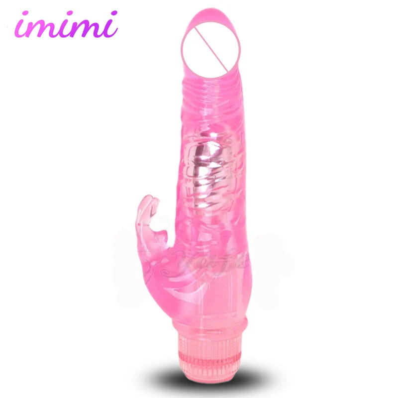 Realistic Jelly Dildo Powerful Multispeed Rabbit Vibrator Female Masturbator Clit Stimulate Vibrating Dildo Sex Toys for Women