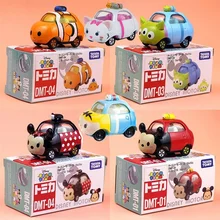 

TAKARA TOMY Domeka Alloy Car Model Jenga The Pooh Snoopy Spiderman Mickey The Pooh Ornaments Toy for Kid Christmas Gift