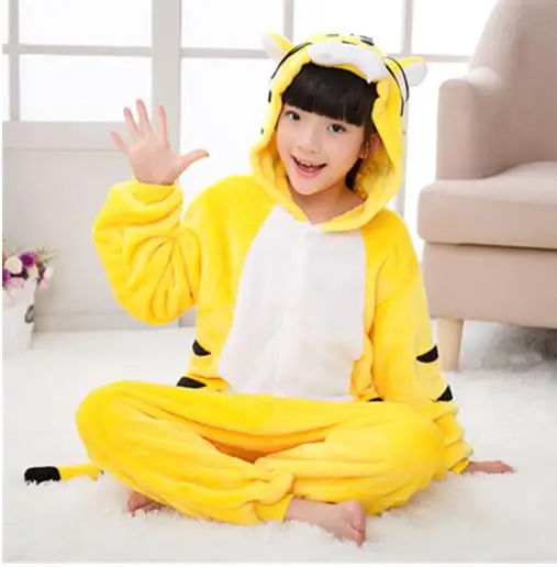 color at picture Pajamas For Children Girls Christmas Anime Animal Panda Onesie Kids Costume Boy Sleepwear Winter Baby Licorne Jumpsuit - Цвет: color at picture