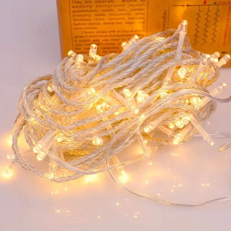 100LED 12 м USB с дистанционным управлением, светильник-гирлянда, сказочный декоративный светильник для вечерние, на Рождество, высокая яркость и низкое потребление