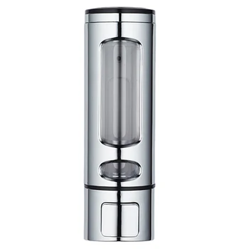 

Liquid Soap Dispenser Wall Mounted Hand Wash Plastic Manual Single Head Liquid Soap Holder Refillable Empty Soap Container Home