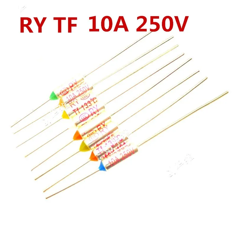 5 шт. 10 шт./предохранитель RY TF 216 169 113 104 100 95 градусов 216C 169C 113C 104C 100C 95C 10A 250V