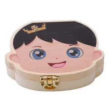 BABY'S коробочка для молочных зубов Lanugo коробка для хранения поддержка настройки каждого языка китайский английский ребенок зубы коробка Мужская