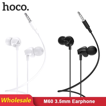

HOCO M60 30 pcs/Lots Wholesale In Ear Earphone Earbud Control Wired Earphones Headset with Mic for iPhone 6 Samsung S6/ S6 Edge