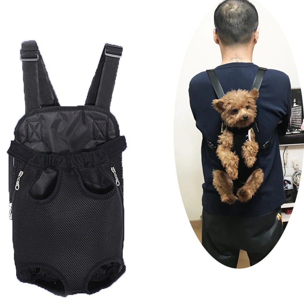 Mochila pequeña para mascotas, canguro, portador de perro cachorro, transpirable, bolso de viaje para gato, perro, cachorro