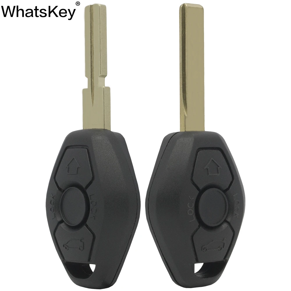Чехол для автомобильных ключей WhatsKey Сменный с 3 кнопками BMW 1 5 6 7 Series X3 X5 Z3 Z4 E38 E39 E46