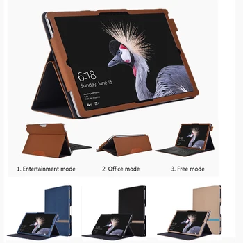 

For Microsoft Surface Pro 7 6 Waterproof Case Cloth Marks Tablet Leather Protective Cover