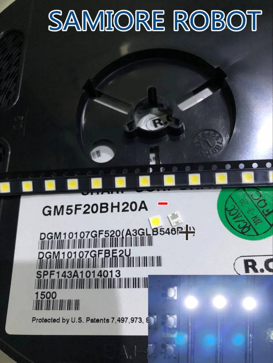 100 шт. для SHARP LED TV ЖК-подсветка телевизора светодиодная подсветка 1 2 Вт 6 в 3535 3537