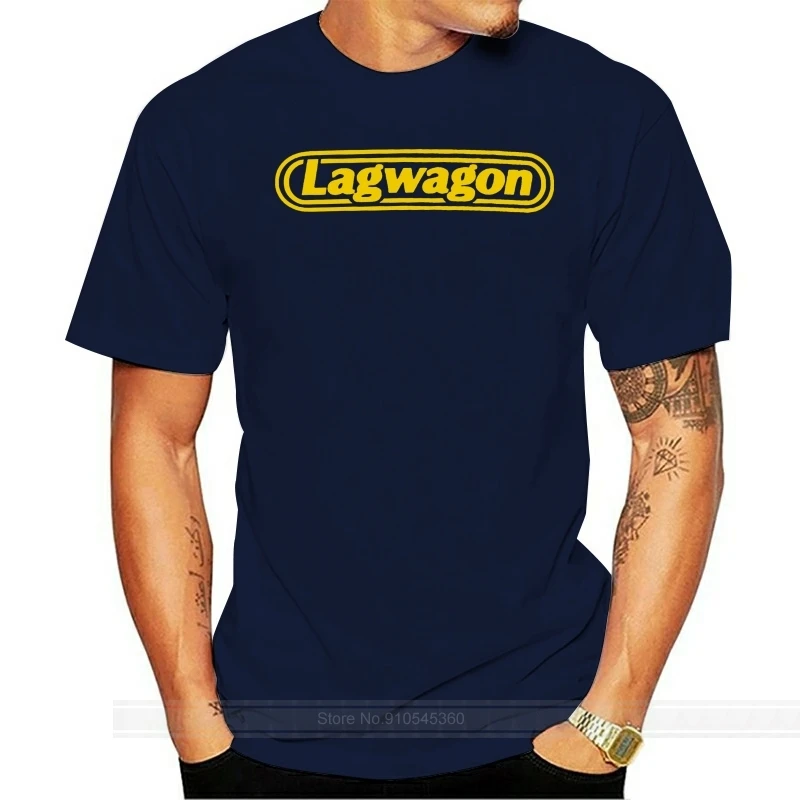 Create A Shirt Online Short Summer O-Neck Mens Popular Lagwagon Rock Band Black Tee | Мужская одежда