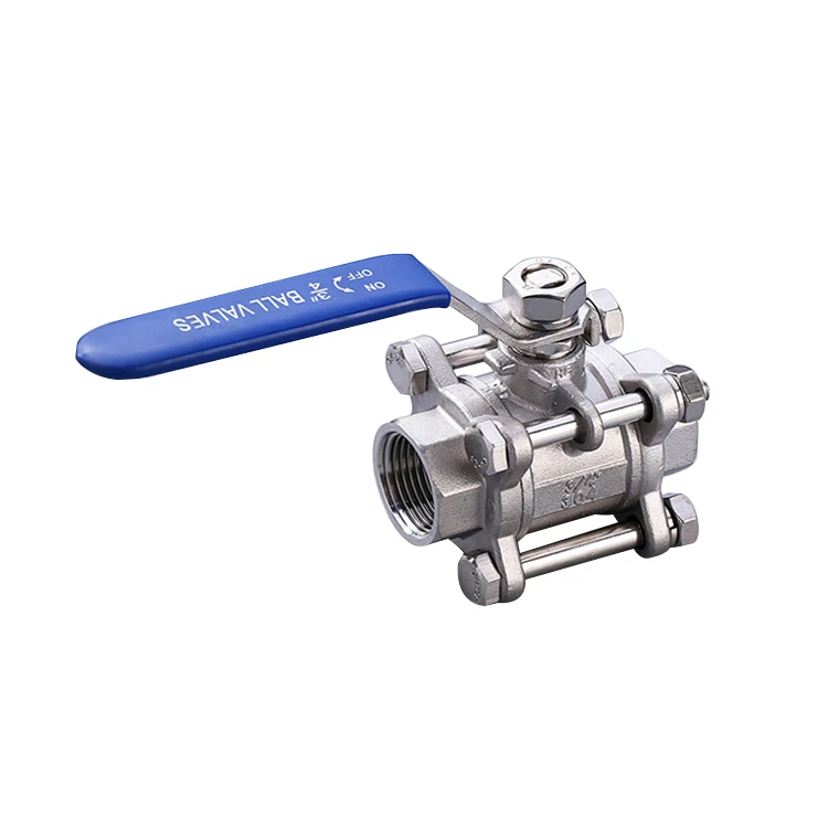 304 шаровой клапан из нержавеющей стали 1/" 3/4" " 1-1/4" 1-1/" 2" BSP Женский 3 шт шаровой клапан 6,4 МПа Макс 232 градусов