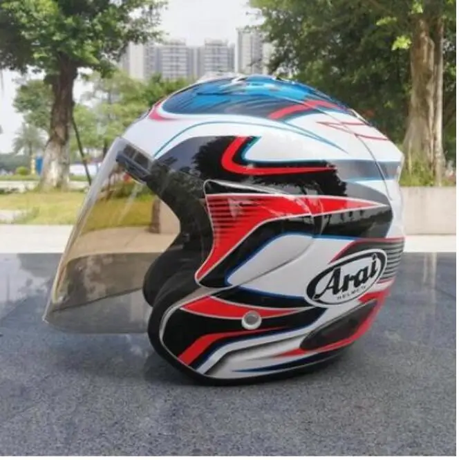 Arai R3 шлем мотоциклетный шлем с открытым мотокроссом размер шлема: S M L XL XXL, Опционный трехцветный объектив 26