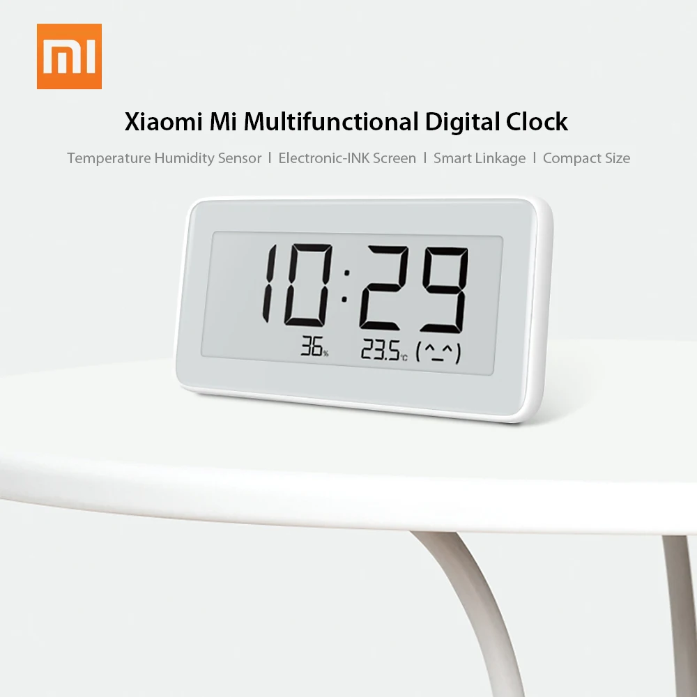 Оригинальные многофункциональные часы Xiaomi Mi цифровой термометр электронные с