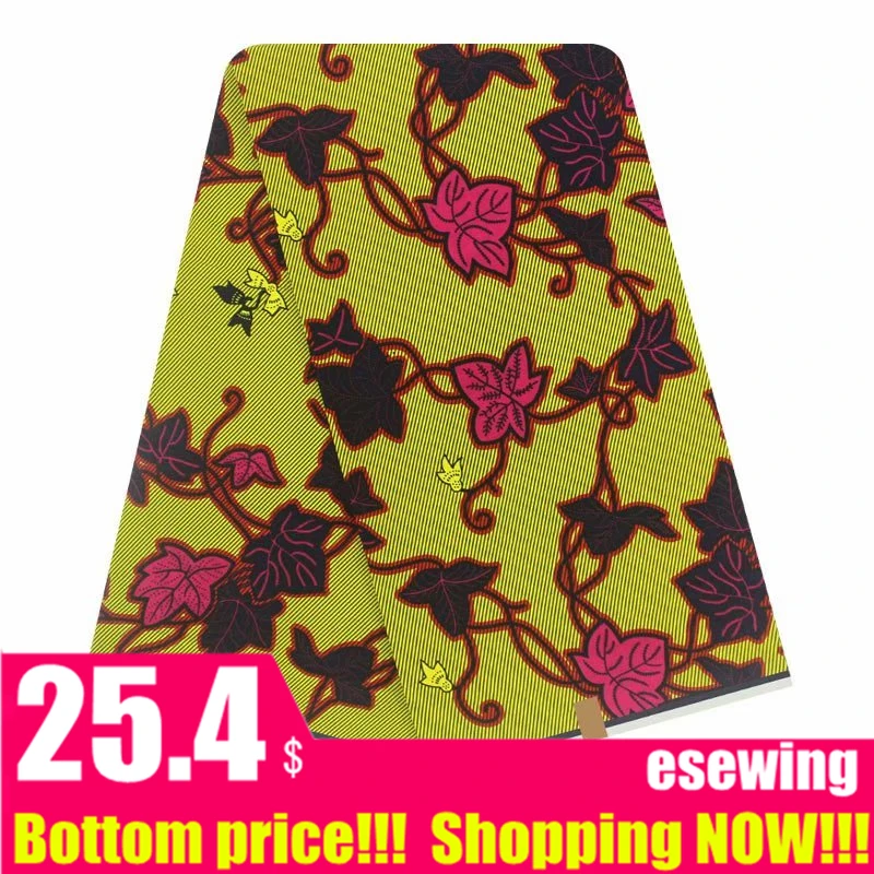 Анкара африканская вощеная ткань принтом 6 ярдов/лот африканская-Восковая-печатная настоящая восковая ткань высокого качества голландская восковая печать африканская