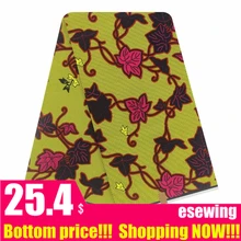 Анкара африканская вощеная ткань принтом 6 ярдов/лот африканская-Восковая-печатная настоящая восковая ткань высокого качества голландская восковая печать африканская