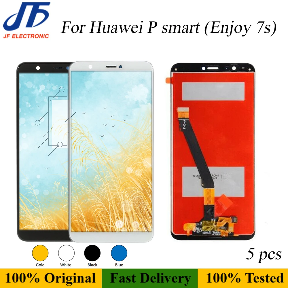 5 pcs Original LCD for Huawei P smart Enjoy 7S / P smart LCD Display Touch Screen Digitizer Assembly Replacement