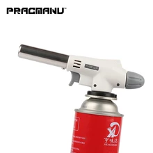 PRACMANU газовый фонарь, пистолет для пламени, фонарь для приготовления пищи, пайка, Бутан, автозажигание, газовая горелка, зажигалка, нагрев, Сварочная газовая горелка, пламя