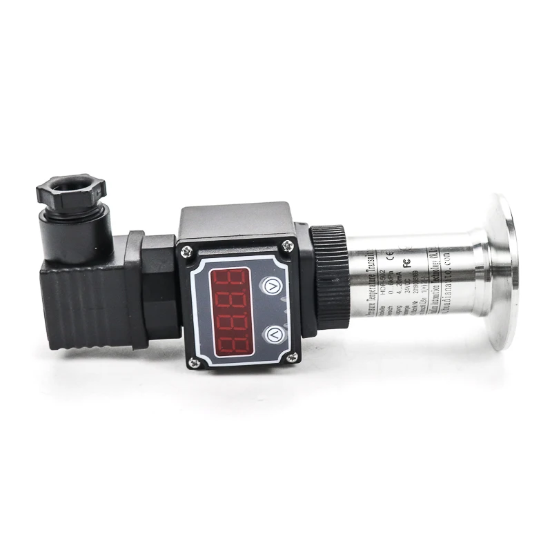 4-20mA flush membrane pressure sensor measures dirty water sewage and anti-blocking pressure transmitter