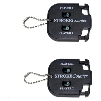 

2PCS Mini Score Counter Golf Stroke Shot Putt Tally Keeper Number with Keychain (2Pcs)