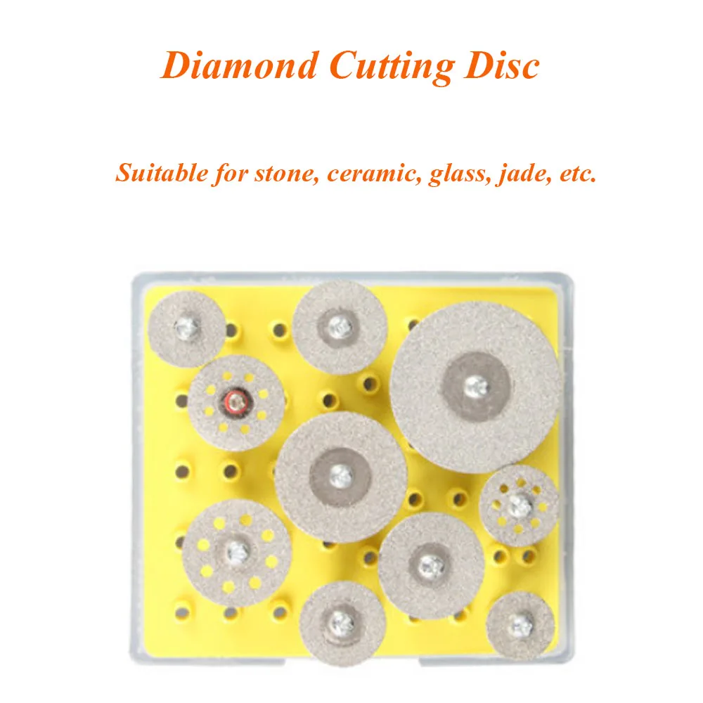 

Anjieshun 30mm Accessories Diamond Grinding Wheel Saw Mini Circular Saw Cutting Disc Rotary Tool Power Tool 10 Pcs