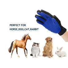 Мягкие силиконовые кошка собака щетка для домашних животных перчатка синий Уход за лошадьми перчатки аксессуары для домашних животных, собак Продукты для кролик ванны перчатки расчески