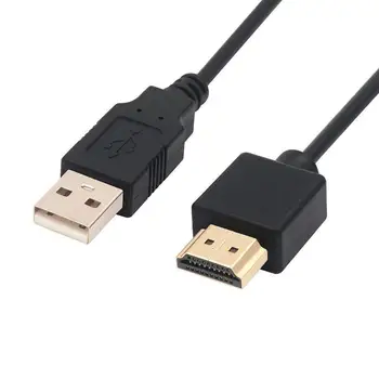 

1 Pc USB To HDMI Cable Male Charger Cable Splitter Adapter HDTV PlayStation3-DVD