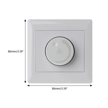 220V регулировка потолочный Скорость вентилятора Управление настенный выключатель кнопки диммер