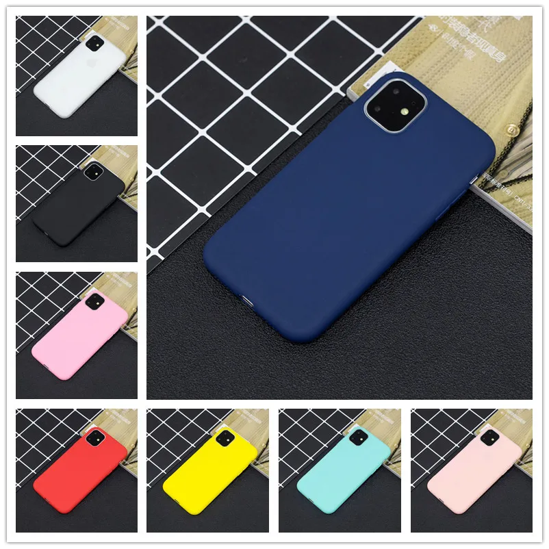 100 шт./лот чехол для телефона для iPhone 11 Pro Max XR XS Max X 7 8 6 6S Plus Мягкий ТПУ, конфетный чехол - Цвет: Многоцветный