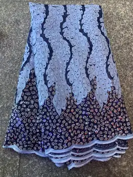 

New African Lace Fabric 2019 High Quality Lace Fabric French Sequins Net Cord Tulle Fabrics Nigerian Laces For Wedding Dress
