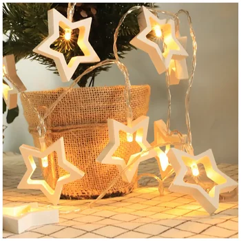 

Wooden Heart Tree LED String Light Battery Power LED Fairy Lights Lamp for Christmas Party Wedding Decoration