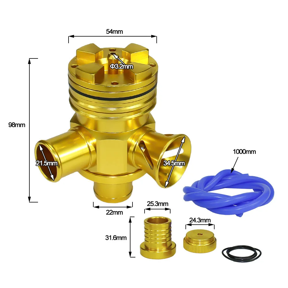 Алюминиевый предохранительный клапан комплект для VAG 1,8 T/2,7 T A3 A4 A6 TT BOV Замена Полезная