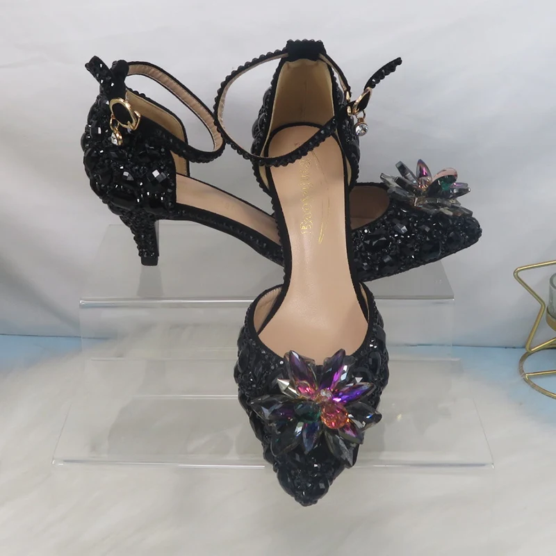Fashionbridalweddingshoescrystalflowerwordbeltsandals