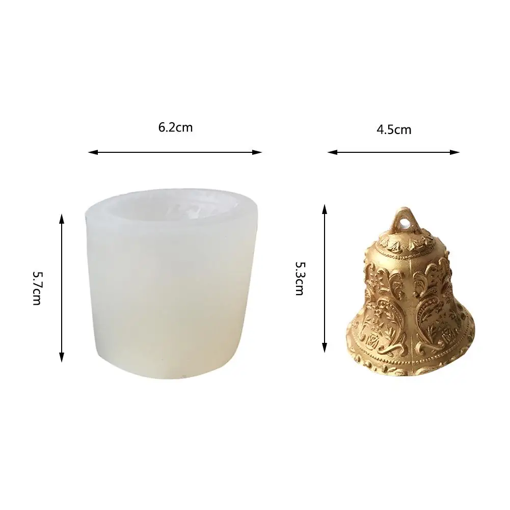 Рождественская форма колокольчиков Арома гипсовая форма для свечей ar украшение Свеча Форма для Мусса форма для выпечки DIY силиконовая форма# EW
