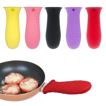 

1/Pcs Silicone Hot Handle Holder Potholder For Cast Iron Skillets Pans Grip Sleeve Cover Pots Pans Handle Parts