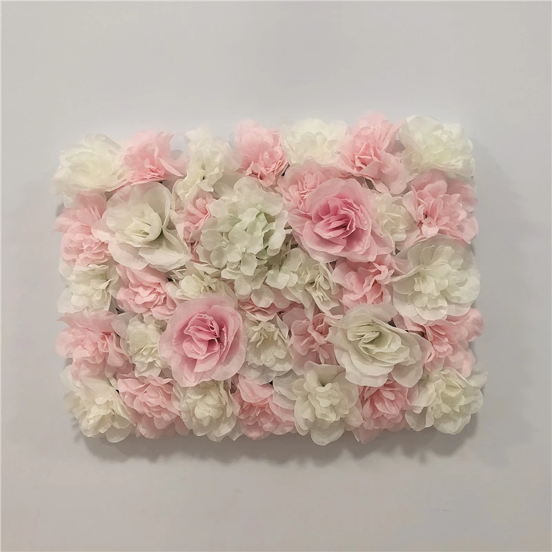 40x30cm white Artificial Flowers DIY Wedding Decoration Flower Wall Panels Silk Rose Flower