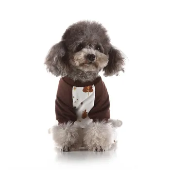 

Dog Pajamas Comfortable Cotton Material Soft Easy to Wear Take off Durable Pet Home Pajamas Four Seasons