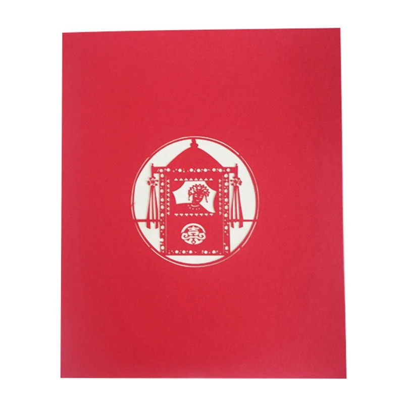  3D Wedding Greeting Card Stereo Party Invitations Card Thanksgiving Blessing Wish Cardss - 4000521627673